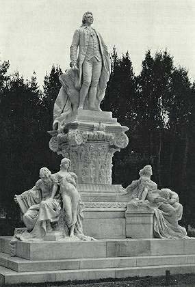 Totale vom Goethe-Denkmal in Rom